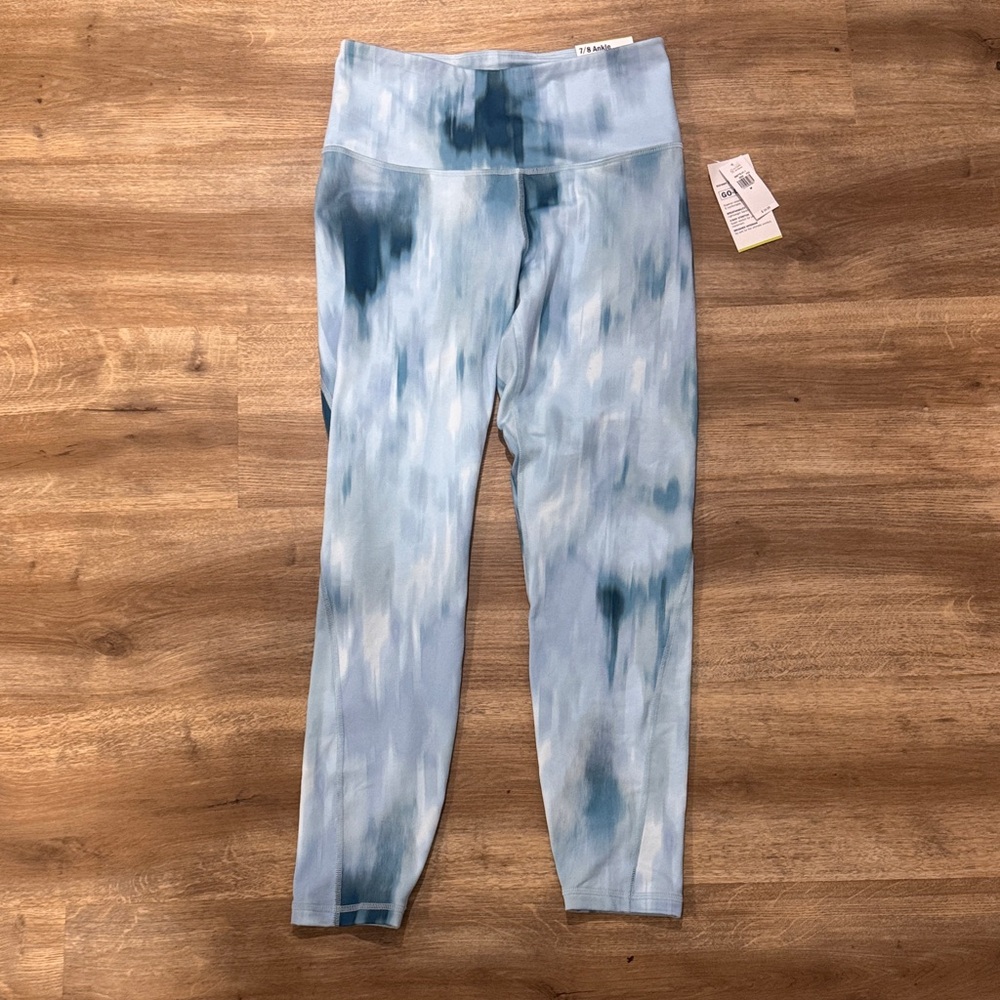 New Old Navy Blue Tie-Dye Leggings